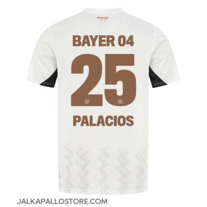 Bayer Leverkusen Exequiel Palacios #25 Vieraspaita 2024-25 Lyhythihainen